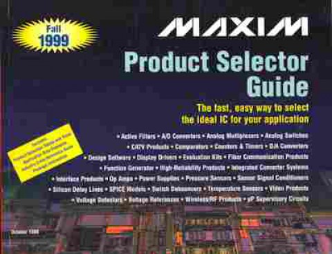 Каталог Maxim Product Selector Guide 1999, 54-120, Баград.рф